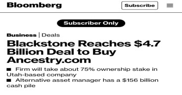Axios Security Group Addresses Blackstone's Acquisition of Ancestry.com and Concerns Over Genetic Data Access