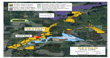 Dryden Gold Announces Details of Upcoming Phase Five Drill Program at Gold Rock