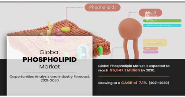 Phospholipid Market Valued at $2,846.1 Million in 2020 to Grow to $5,647.1 Million by 2030 at 7.1% CAGR