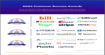 The Top Accounts Receivable Automation Software According to the FeaturedCustomers Summer 2024 Customer Success Report