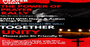 'The Power of Prayer' Rally to Unite West Louisville Against Gun Violence