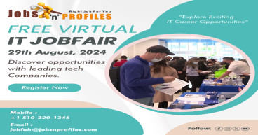 JobsnProfiles to Host Virtual IT Job Fair on August 29th, Connecting IT Talent with Employers Across the USA