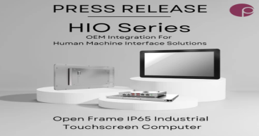 Premio Adds an Open Frame IP65 Industrial Touchscreen Computer the HIO Series