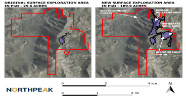 North Peak Receives Permission to Expand Exploration Zone; New Area in Prospect Mountain East to Be Drilled Targeting Previous Homestake Hole