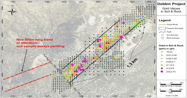 Phenom Reports Dobbin Gold Footprint Grows, Nevada