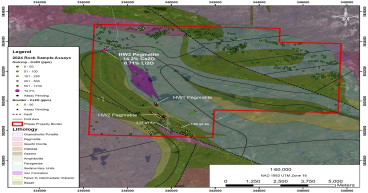 Ophir Metals Samples 14.2% Cs2O and 2.35 g/t Au in Outcrop at Pilipas Property, James Bay, Quebec