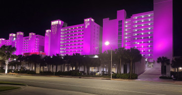 Crown Reef Beach Resort and Waterpark Goes Pink for Breast Cancer Awareness