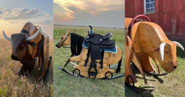 Kansas Cowboy Unveils Handcrafted Western-Themed Art Pieces, Igniting a Rocking Horse Revival