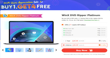 Rare Deal: Digiarty Offers 81% off WinX DVD Ripper Platinum for Thanksgiving, Bundled with 4 Free Tools