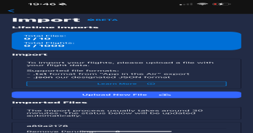 MyFlightLife Adds New Flight Import Feature