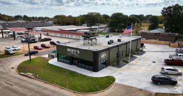 Huey's Coffee Lands Big in Mount Pleasant with a Rooftop Helicopter