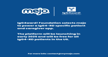  IgG4ward! Foundation Selects mejo to Develop IgG4-RD Care Coordination App 