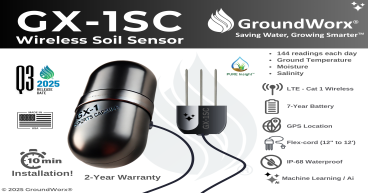 GroundWorx to Launch the Sports Capsule - An Autonomous Wireless Soil Sensor for Golf & Sports Fields