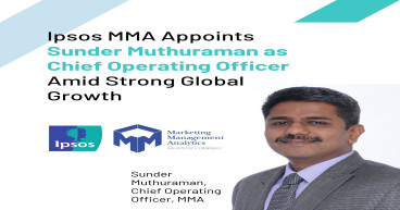 Ipsos MMA Appoints Sunder Muthuraman as Chief Operating Officer Amid Strong Global Growth