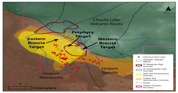 Pacific Empire Provides Updated Drill Targets at Trident and Pinnacle Projects
