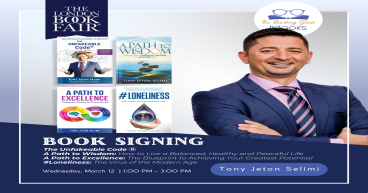 Join Tony Jeton Selimi at the London Book Fair for an Empowering Book Signing Event