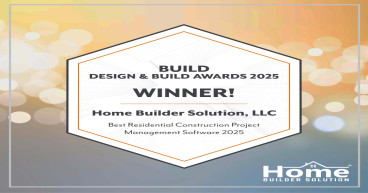 HBS Named Best Residential Construction Project Management Software by the 2025 BUILD Design & Build Awards