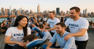 Massage On Demand: Knead NYC Brings Relaxation to Offices, Events & Parties with Onsite Chair Massage