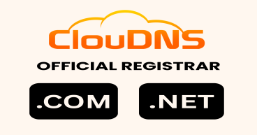 ClouDNS Becomes Official .COM and .NET Registrar