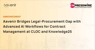Aavenir Bridges Legal-Procurement Gap with Advanced AI Workflows for Contract Management at CLOC and Knowledge25