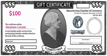 Visit Forgottonia and Macomb Chamber Teams Redesigned Community Gift Certificate Feat. Monopoly Inventor, Lizzie Magie