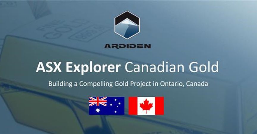  Ardiden Unveils July 2020 Presentation on Pickle Lake Gold Project; Stock Soars 33.33% 