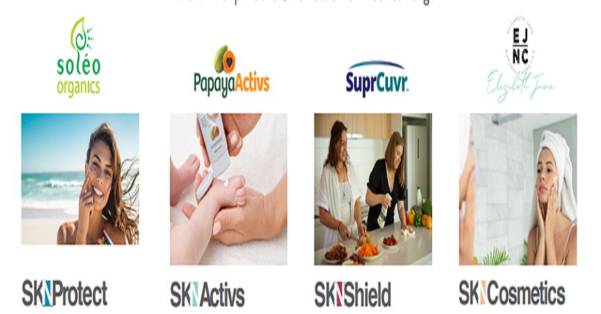  Explore Skin Elements’ popular brands - SKNProtect, SKNActivs, SKNShield, SKNCosmetics 