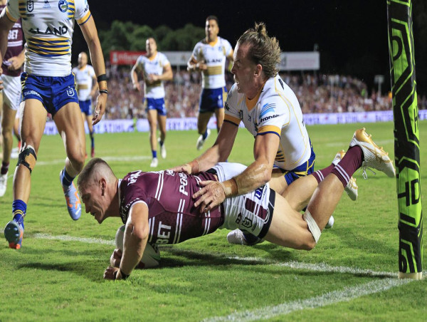  Schuster stars as Manly hold out Eels in wild NRL win 