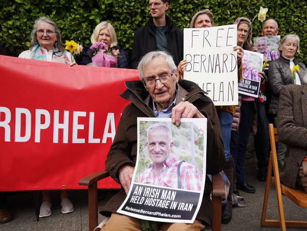  Vigil held outside Dublin embassy for Irishman detained in Iran 