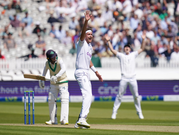  Stuart Broad claims four as England take charge against Ireland at Lord’s 
