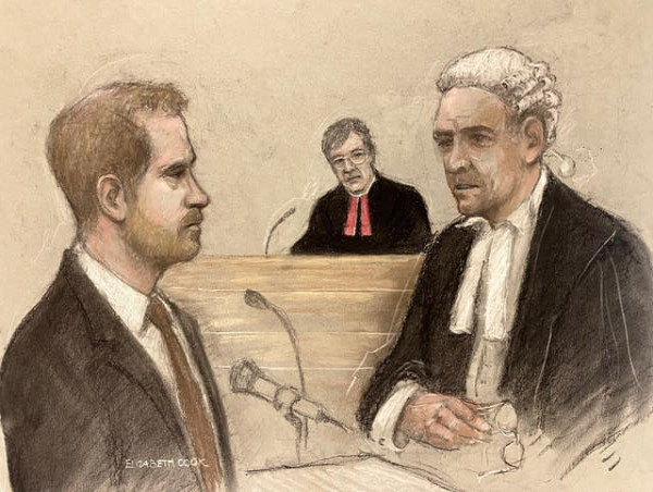  Harry tells court of ‘paranoia’ as he gives evidence in High Court hacking claim 
