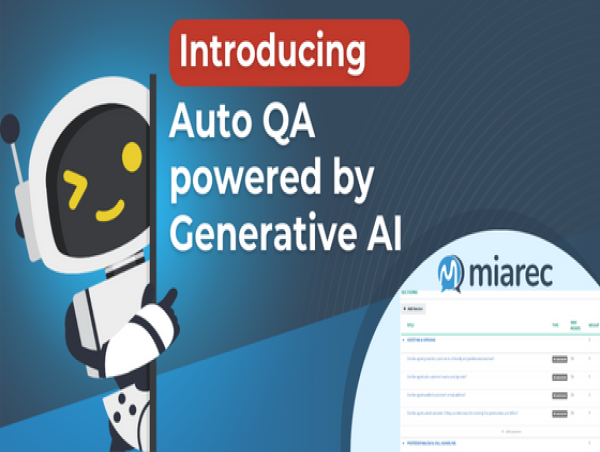 MiaRec Unveils Groundbreaking Auto QA Powered by Generative AI within ...