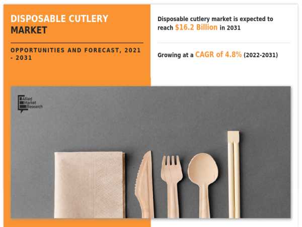 4.8% of CAGR Triumph: Disposable Cutlery Market to Witness Massive Growth  by 2031, By AMR