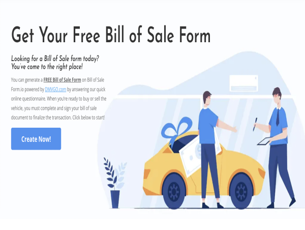 BillOfSaleio And DMVGOcom Launch Innovative Solution To Simplify