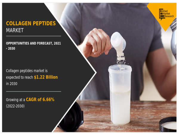  Collagen Peptides Market at a CAGR of 6.66% to reach USD 1.22 Billion - Asia Pacific Region registered highest share 