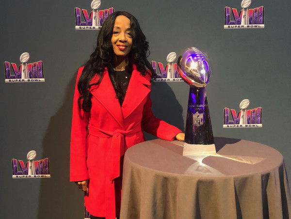  Alexis Levi Las Vegas Director of the Sports Philanthropy attends the Super Bowl 58 Kickoff Brunch at Caesars Forum 