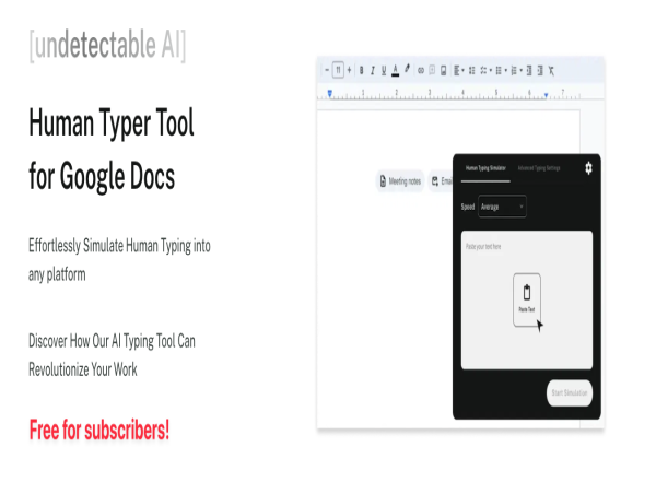  New Auto Typer Tool To Simulate Realistic Typing In Google Docs Released 