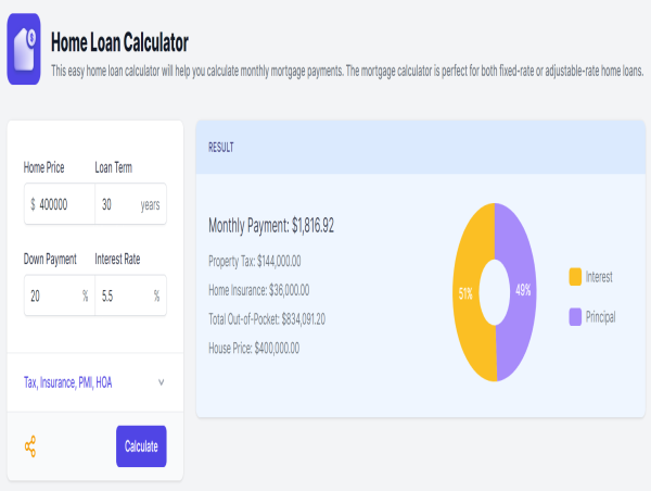 Calculator.io Introduces Home Loan Calculator for Informed Mortgage Planning 