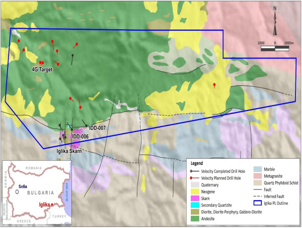  Velocity Receives Positive Drill Results from Iglika Copper-Gold Project, Southeast Bulgaria 
