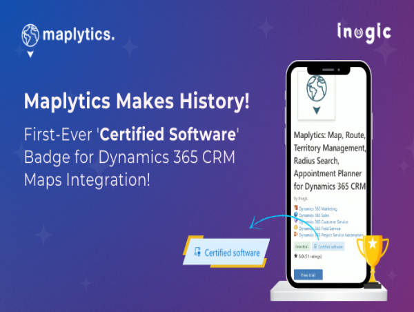 Maplytics earns First-Ever ‘Certified Software’ Badge for Dynamics 365 ...