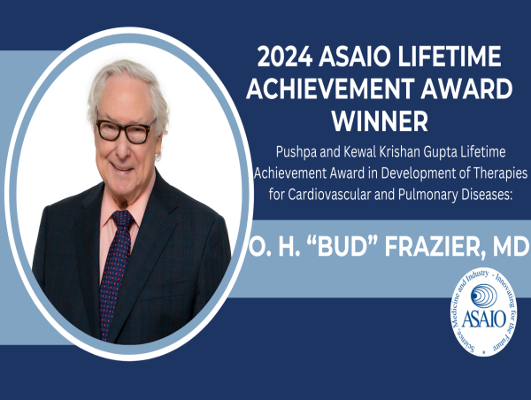 Dr. Frazier Named ASAIO Lifetime Achievement Award in Development of ...