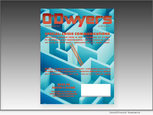  Annual January Crisis Communications Magazine Published By O’dwyer’s 