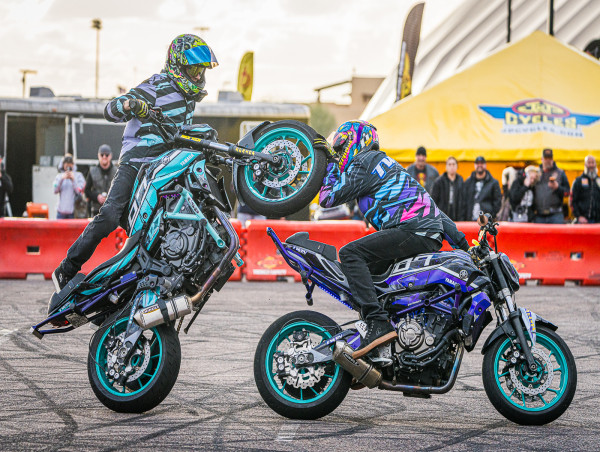 Motorcycle Stunt Riders Dazzle at AZ Bike Week