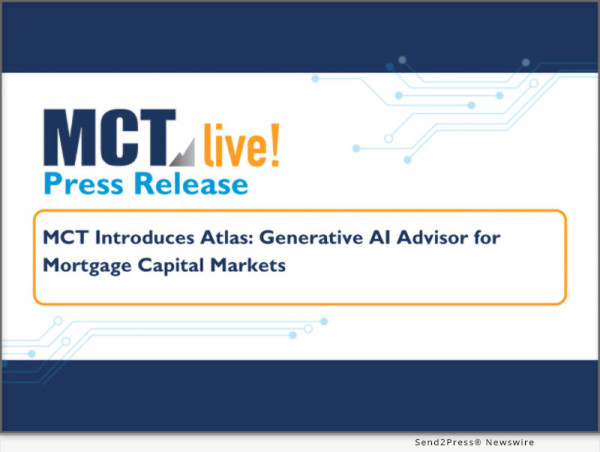 Mct Introduces Atlas: Generative Ai Advisor For Mortgage Capital Markets