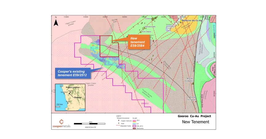  Cooper Metals (ASX:CPM) announces new tenement acquisition, expands Gooroo Cu-Au Project 