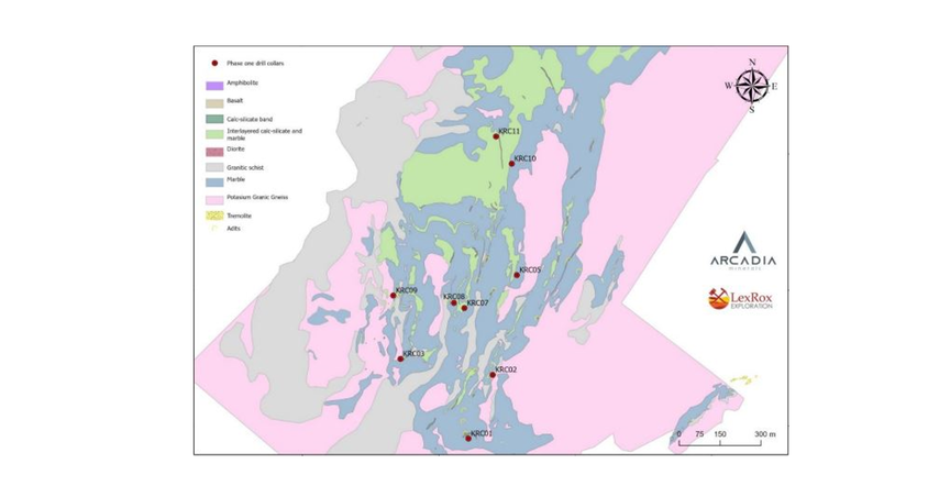  Reconnaissance drilling at Arcadia’s (ASX:AM7/FRA:8OH) Karibib Cu-Au project confirms mineralisation in sulphides 
