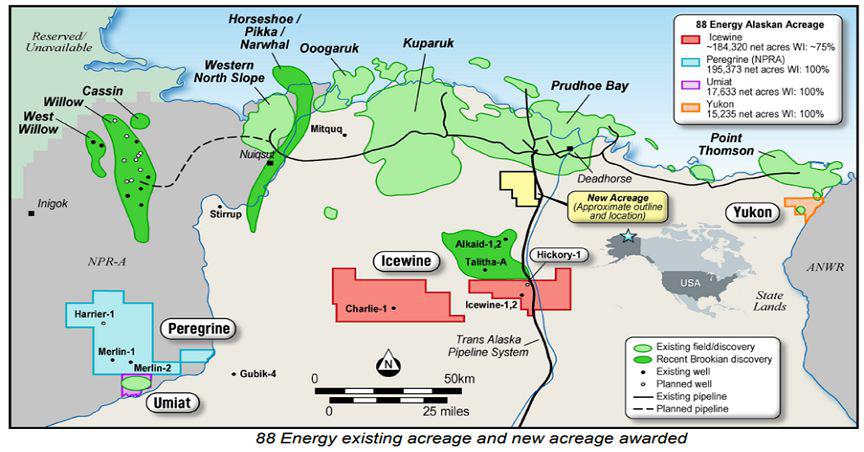  A snapshot of 88 Energy’s (ASX:88E) extensive Alaskan oil exploration footprint 