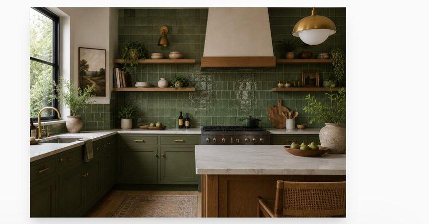  Green Tiles for Kitchen Backsplash: An Easy Way to Add Life to Your Kitchen 
