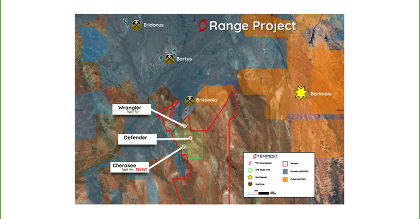  Tempest (ASX:TEM) Identifies New Gold Target, Expands RC Drilling at Range Project 