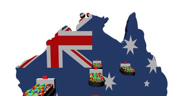 What has caused a dry spell in Australian wine exports?